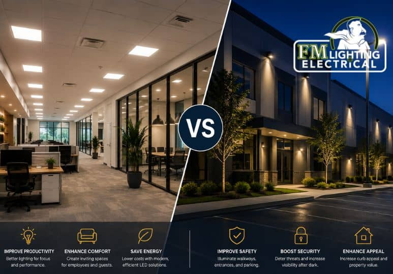 Interior vs Exterior Lighting: What Property Owners Should Prioritize First?